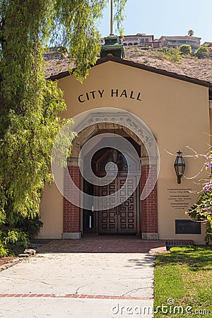 Laguna Beach City Hall Editorial Stock Photo